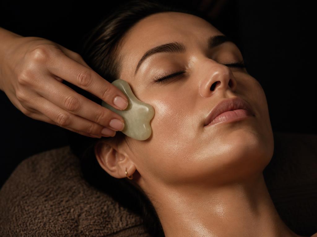 Facial lymphatic and buccal massage training close up